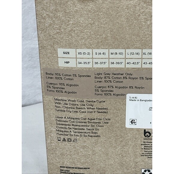 No Boundaries Mid-Rise Thong 7 Pair 7 Days of the Week Cotton Size L 12-14 NEW - Picture 4 of 5